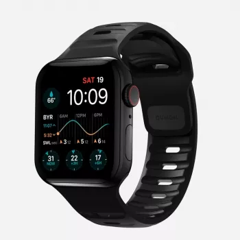 NOMAD Sport Band - band voor Apple Watch 46mm/49mm met FKM (zwart)