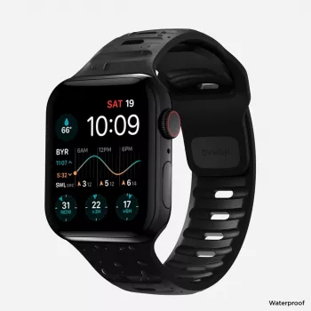 NOMAD Sport Band - band voor Apple Watch 46mm/49mm met FKM (zwart)