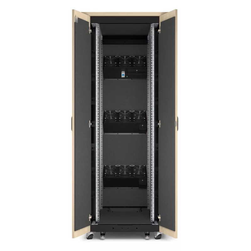 APC NetShelter - kast (horizontaal) - geluidsisolerend - AC 230 V - ahorn - 38U - 48,3 cm (19 inch)