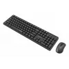 Gembird KBS-WMS-01 draadloze toetsenbord-muisset, Engels, zwart