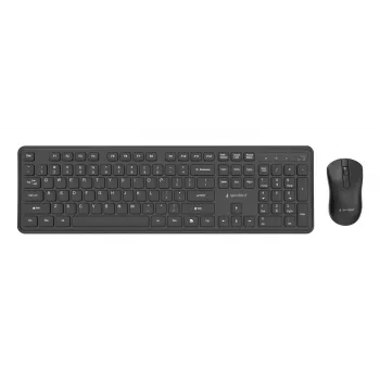 Gembird KBS-WPS-01 draadloze toetsenbord-muisset, Engels, zwart
