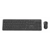 Gembird KBS-WPS-01 draadloze toetsenbord-muisset, Engels, zwart