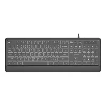 Toetsenbord multimedia USB ENG/ZWART KB-UML-04 Gembird