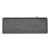 Toetsenbord multimedia USB ENG/ZWART KB-UML-04 Gembird