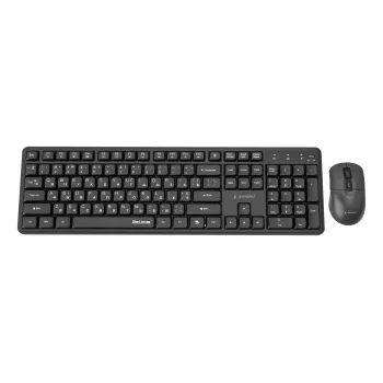 Gembird KBS-WMS-01-CYRL draadloze toetsenbord-muisset, cyrillisch, zwart