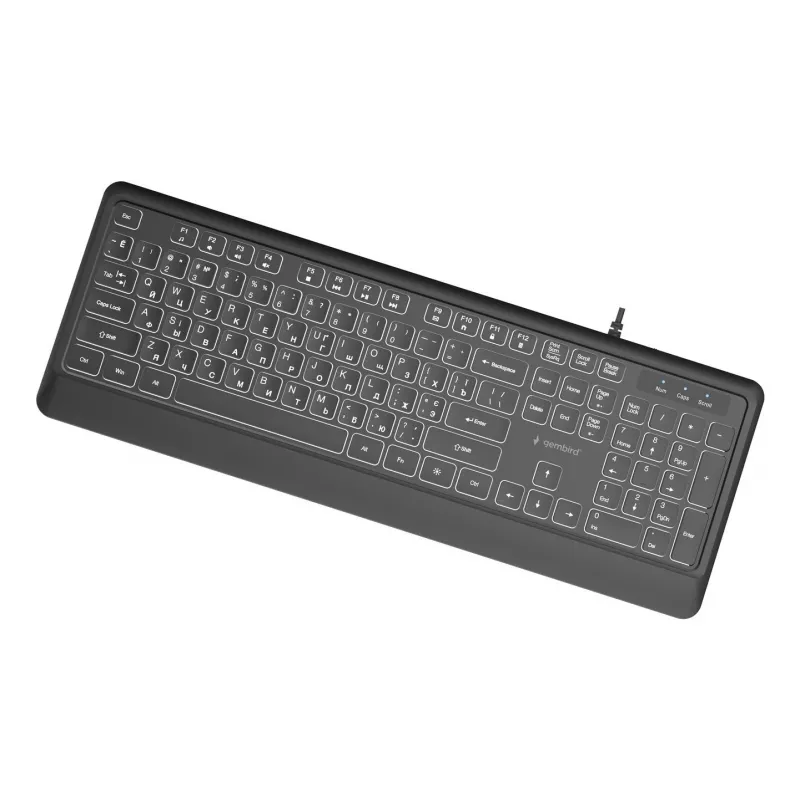 Toetsenbord multimedia USB CYRILLISCH/zwart KB-UML-04-CYRL Gembird