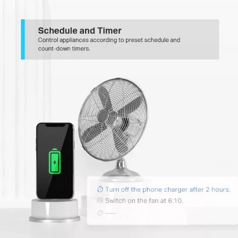 TP-Link Tapo Mini Smart Wi-Fi-stopcontact, binnen, wit, huis, polycarbonaat (PC), status, CE, RoHS