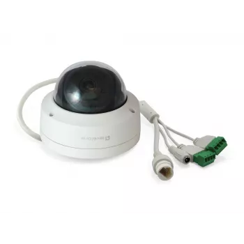 LevelOne GEMINI vaste dome IP-netwerkcamera, 4 megapixel, H.265, 802.3af PoE, IR-LED's, binnen/buiten