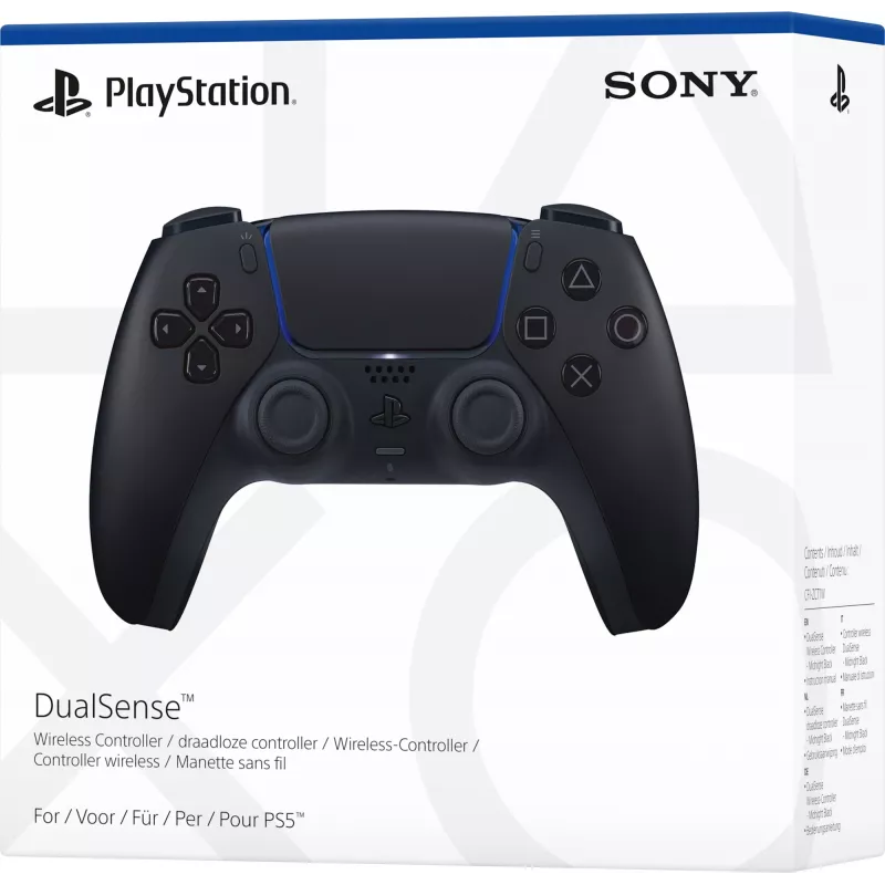 Sony DualSense™ draadloze controller - Midnight zwart, gamepad, Android, MAC, pc, PlayStation 5, iOS, optietoets, share-toets, analoog / digitaal, diverse, draadloos