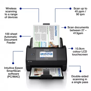 Epson WorkForce ES-590W Documentenscanner 600 x 600 DPI A4 zwart