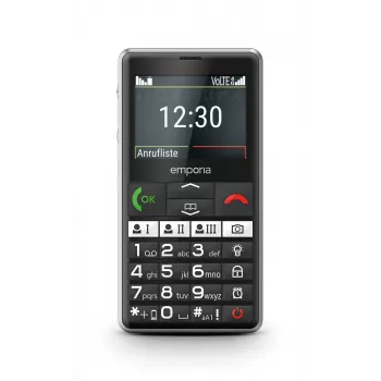 Emporia emporiaPURE-LTE 5.87 cm (2.31 inch) 107 g zwart seniorenmobiel