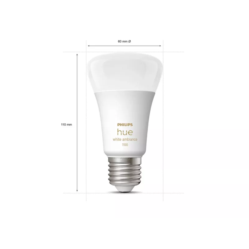 Philips Hue White ambience A60 – E27 slimme lamp – 1100 (2-pack)