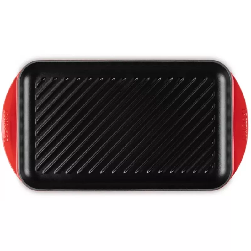 Le Creuset grote grillplaat 47x25x32 kers