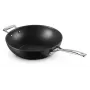 Le Creuset Toughened Non-Stick wok 30 cm zwart/zilver