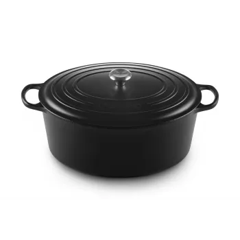 Le Creuset Signature 13,9 L ovaal zwart