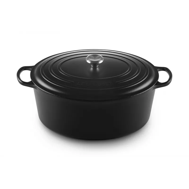 Le Creuset Signature 13,9 L ovaal zwart