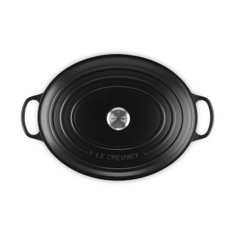 Le Creuset Signature 13,9 L ovaal zwart