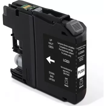 freecolor cartridge Brother LC223 zwart gereviseerd - gereviseerd - compatibel