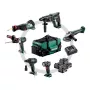 METABO set COMBO 18V 6.1 (SB18LTX +SSW18LTX300BL +KH18LTX24 +W18L9-125QUICK +SSEP18LT +ULA) 4x4,0Ah tas