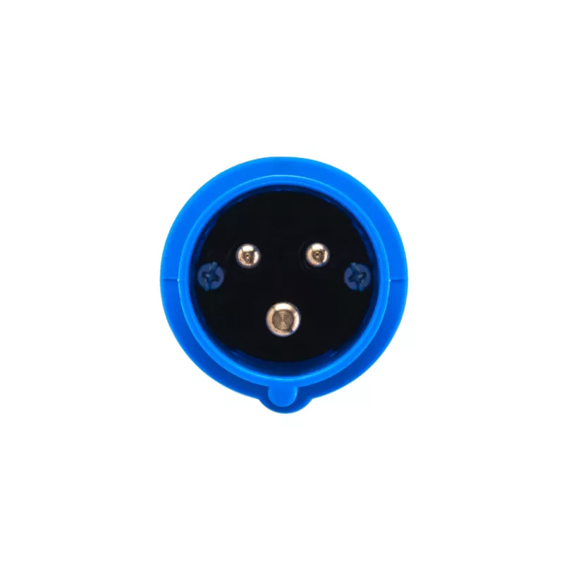 Adapter van rode 16A 400V CEE-koppeling 5-polige bus naar blauwe 16A 230V CEE 3P