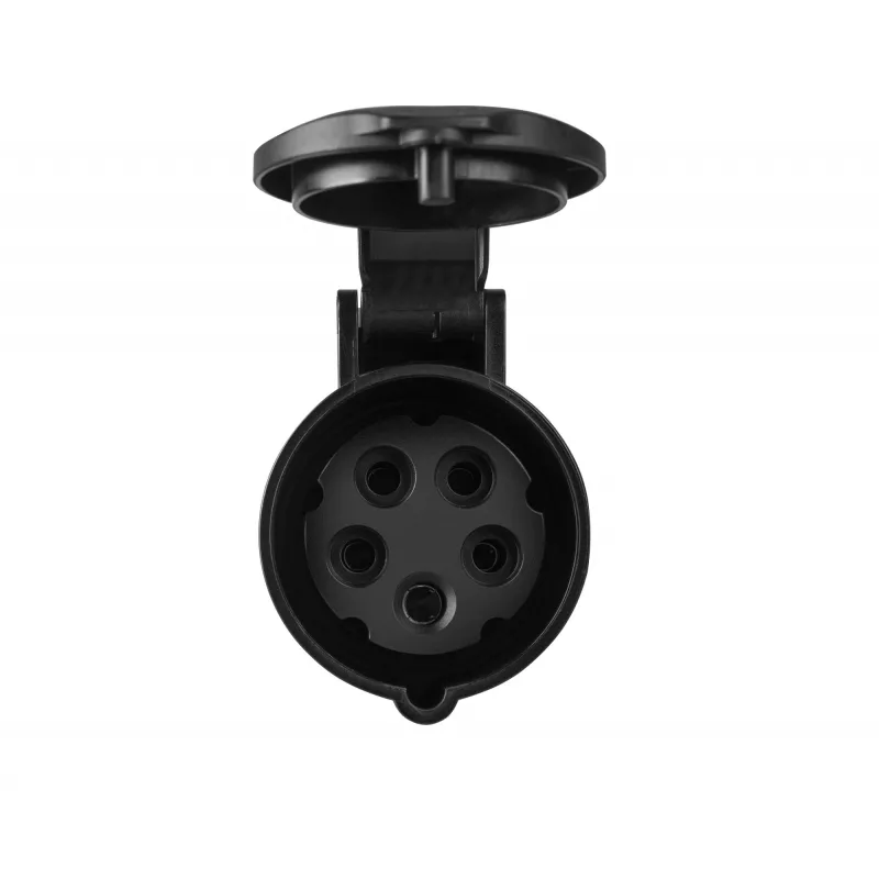 Adapter van rode 16A 400V CEE-koppeling 5-polige bus naar blauwe 16A 230V CEE 3P