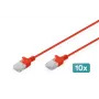 Digitus DK-1618-010S-R-10 Ethernet-patchkabel rood