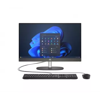 HP ProOne 245 G10 AiO Ryzen 7 77730U 23.8FHD IPS 250nits AG 16GB DDR4 3200 SSD512 Radeon Vega 8 toetsenbord+muis cam 5Mpx + IR W11Pro zwart 3Y OnSite