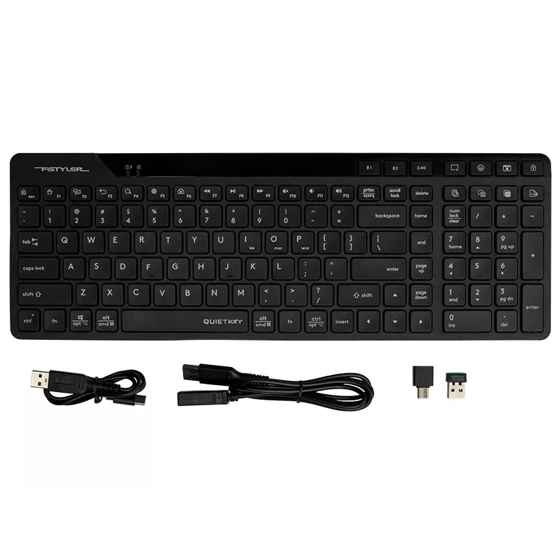A4Tech Fstyler FBK27C AS 2,4GHz+BT stil toetsenbord, zwart