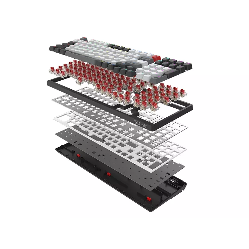 A4Tech 47735 Bloody WS98 Grijs WRLS (BLMS RED Plus Switches)