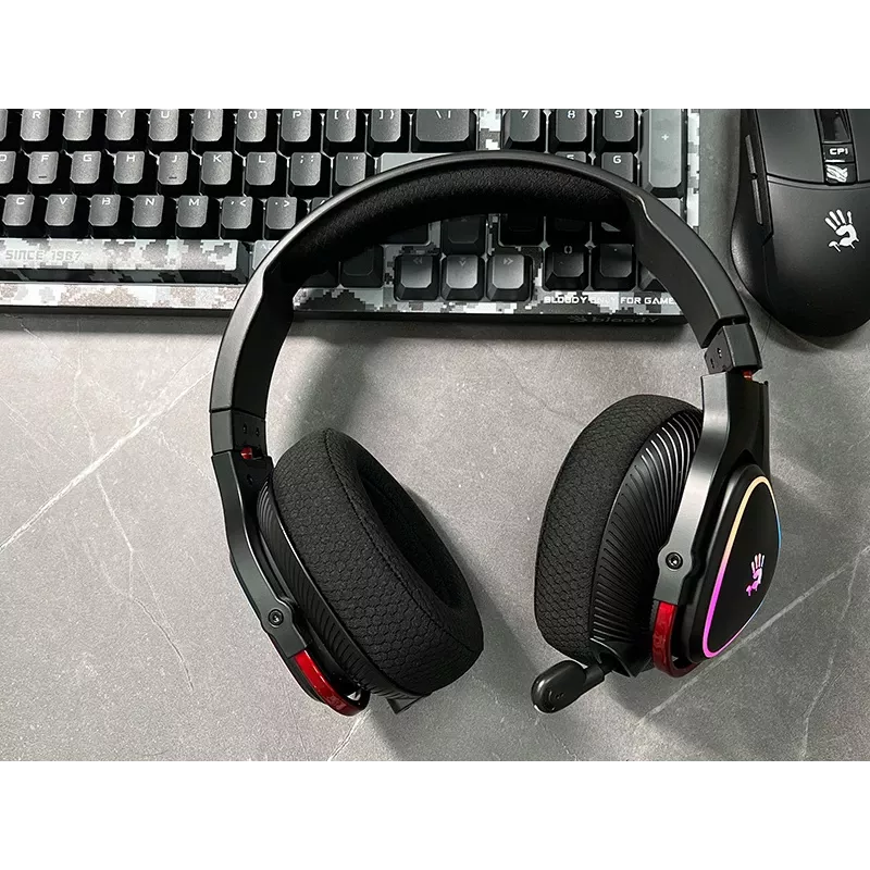 A4Tech 47751 Bloody MR710 RGB gaming draadloze headset, zwart