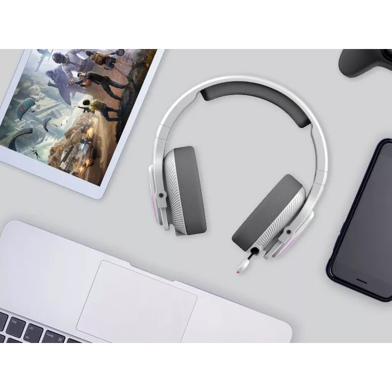 A4Tech 47752 Bloody MR710 RGB gaming draadloze headset, grijs
