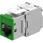 Goobay Keystone-module RJ45 CAT 6A, STP, slank, groen (77945)