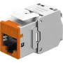 Goobay Keystone-module RJ45 CAT 6A, STP, slank, oranje (77947)