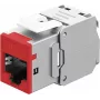 Goobay Keystone-module RJ45 CAT 6A, STP, slank, rood (77948)