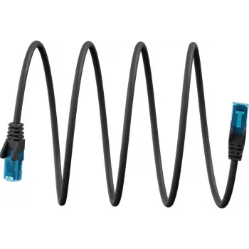 Goobay ultra-flexibele CAT 6A patchkabel U/UTP, zwart (79177)