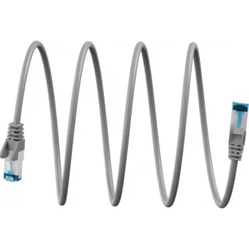 Goobay Ultra-Flexibele CAT 6A Patchkabel S/FTP (PiMF), grijs (79401)