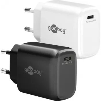 Goobay 25 W USB-C PD GaN snellader zwart (79622)