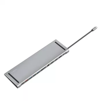 USB3.2 dockingstation USB-C, 12 poorten, PD