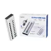 Hub USB3.2 Gen1 10 poorten USB-A/C, aan-/uitknop