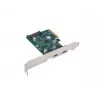 Netwerkkaart PCI Express x1 -> 2x USB-C 3.2 Gen 2x1 LED Low Profile