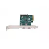 Netwerkkaart PCI Express x1 -> 2x USB-C 3.2 Gen 2x1 LED Low Profile