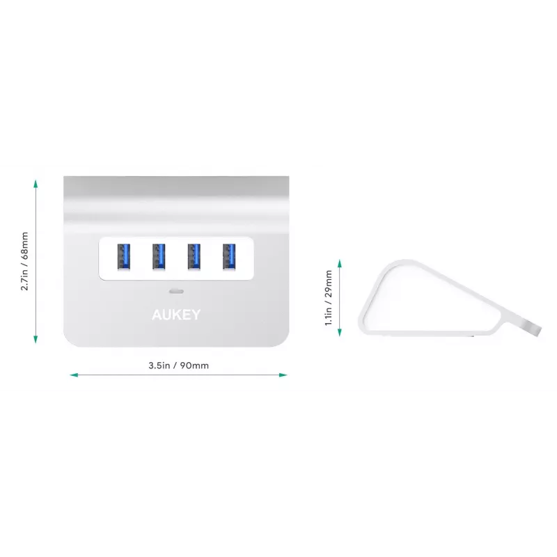Hub CB-H5 USB aluminium | 4x USB 3.0 | 5 Gbit/s
