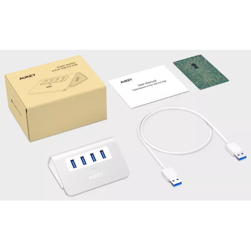 Hub CB-H5 USB aluminium | 4x USB 3.0 | 5 Gbit/s