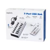 Hub USB 3.2 Gen1 7 poorten USB-A/C, aan-/uitschakelaar