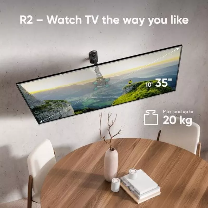 TV-toebehoren wandbeugel /10-35/SCHWARZ R2-B Onkron