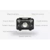 Montis accu hoofdlamp met sensor MT001 zwarte hoofdband zaklamp LED