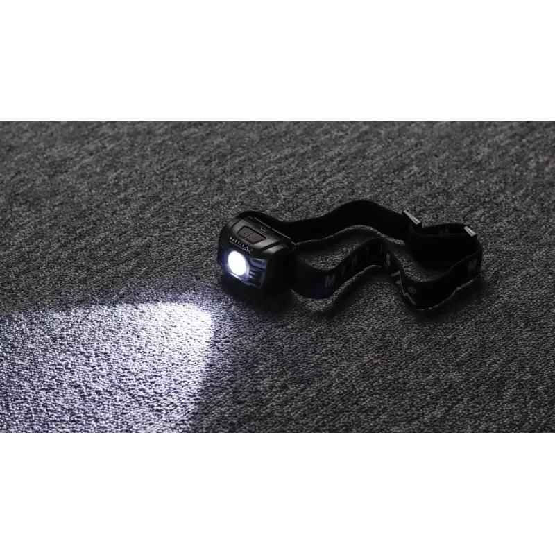 Montis accu hoofdlamp met sensor MT001 zwarte hoofdband zaklamp LED