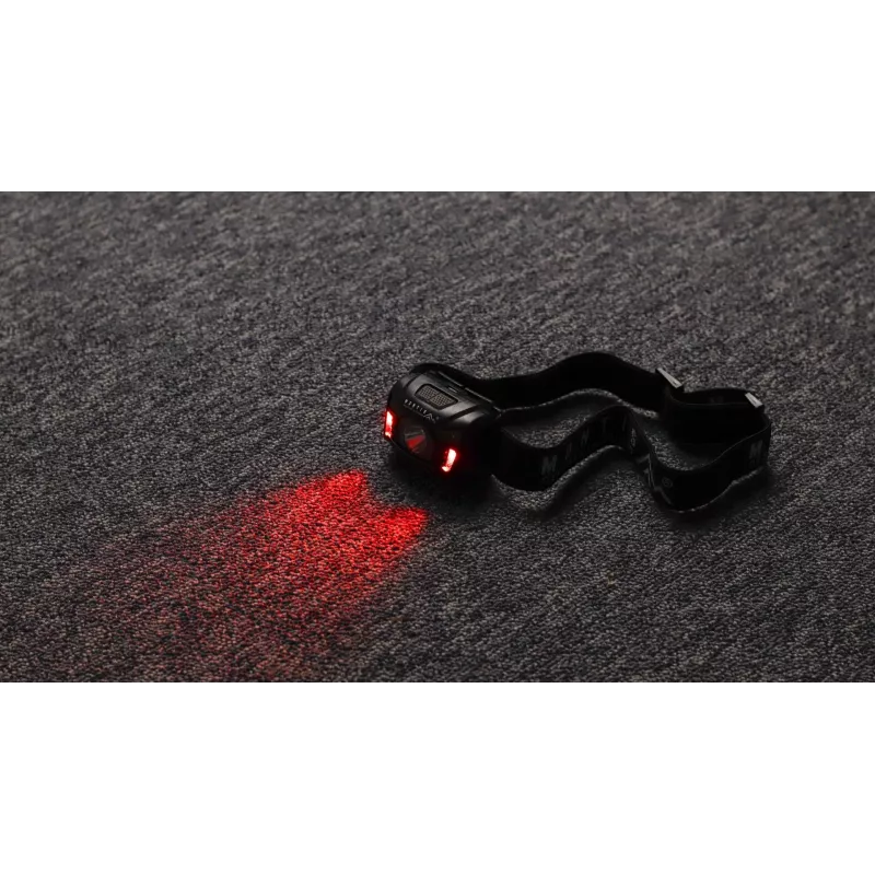 Montis accu hoofdlamp met sensor MT001 zwarte hoofdband zaklamp LED