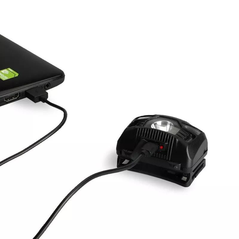 Montis accu hoofdlamp met sensor MT001 zwarte hoofdband zaklamp LED
