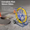 Extralink kabeltrekkous Pilot 10 mm 150 m glasvezel FRP, d. 10 mm, l. 150 m, geel